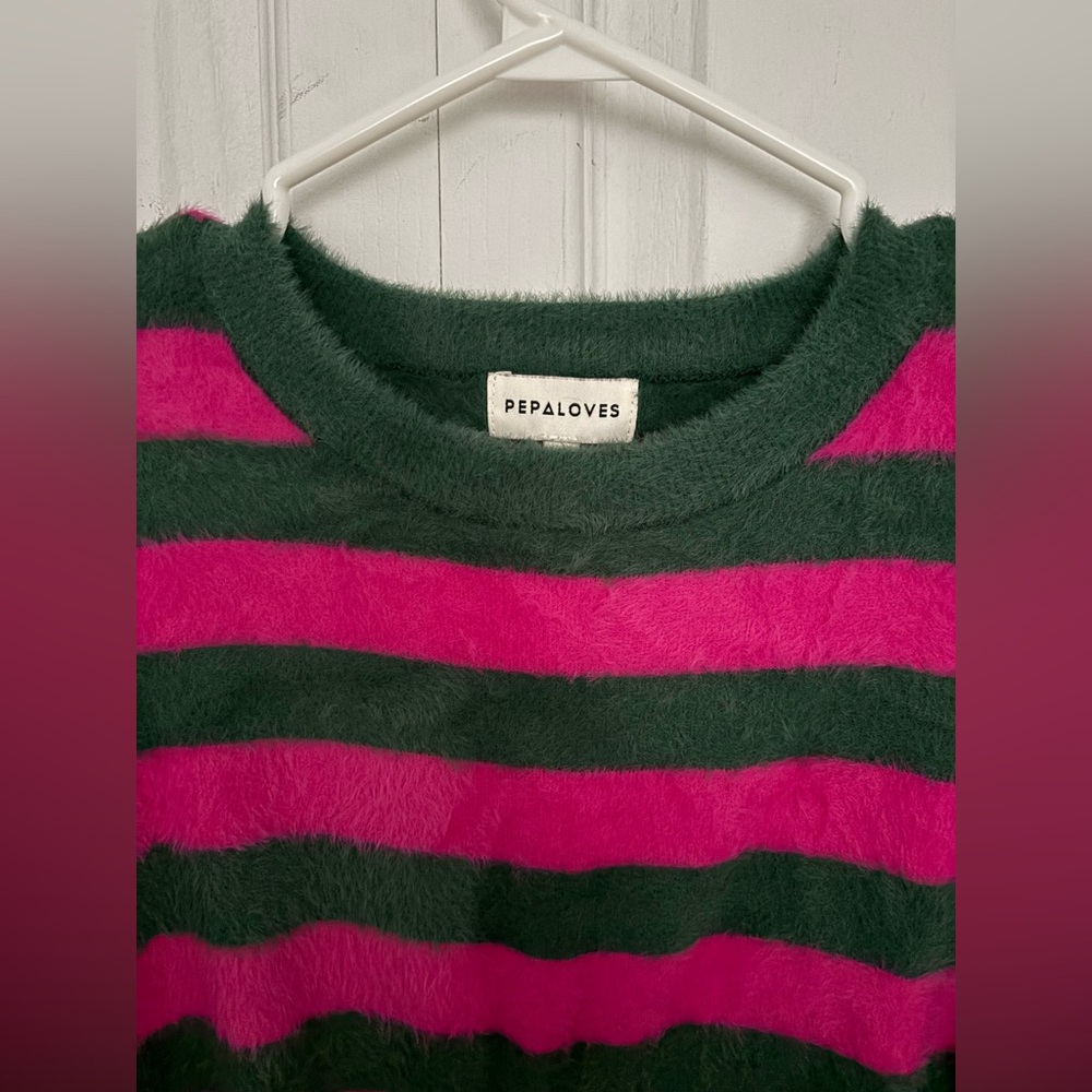Fuzzy Stripes Sweater